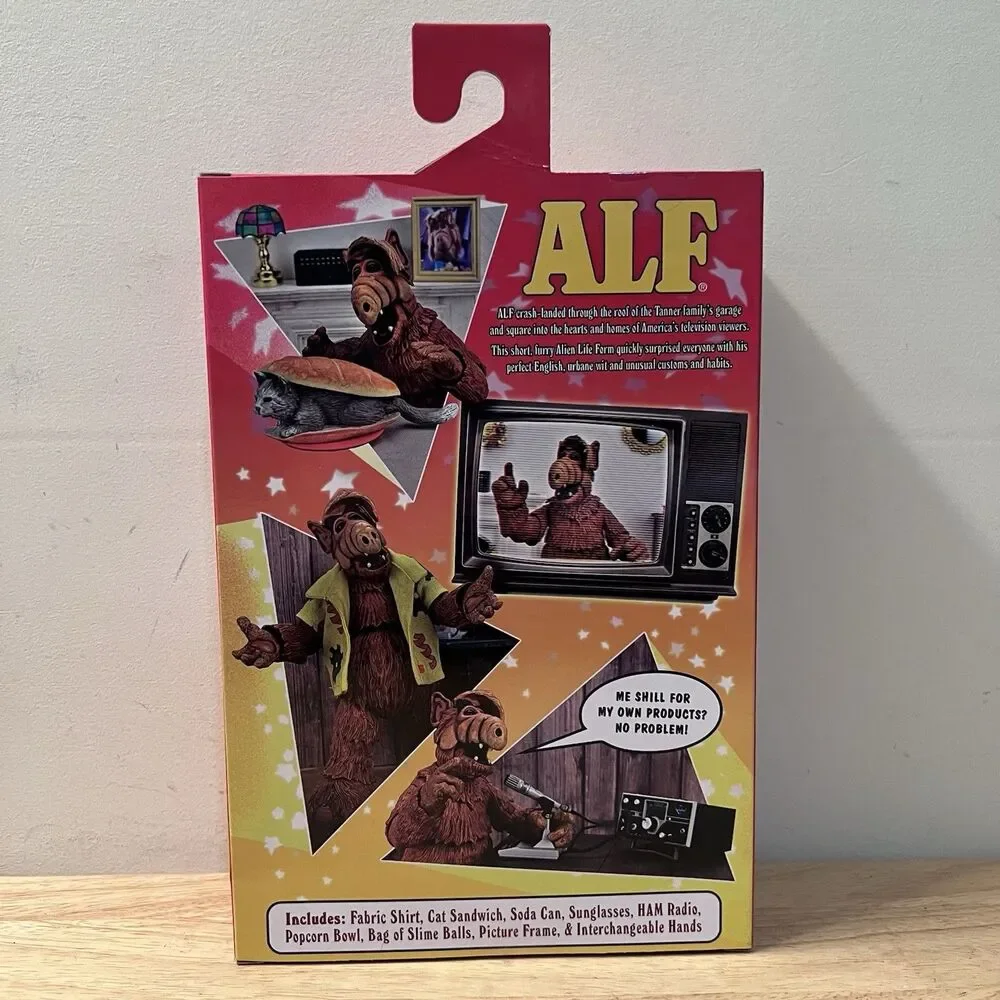 NECA ALF Ultimate 7” Action Figure Alien Life Form TV Show New Sealed